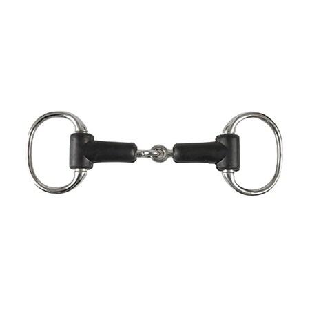 Jacks Imports Rubber Jointed Eggbutt Snaffle Bit 5-1/4" 215551R-5-1/4